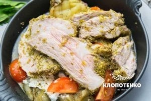Свинина с орегано и лимоном