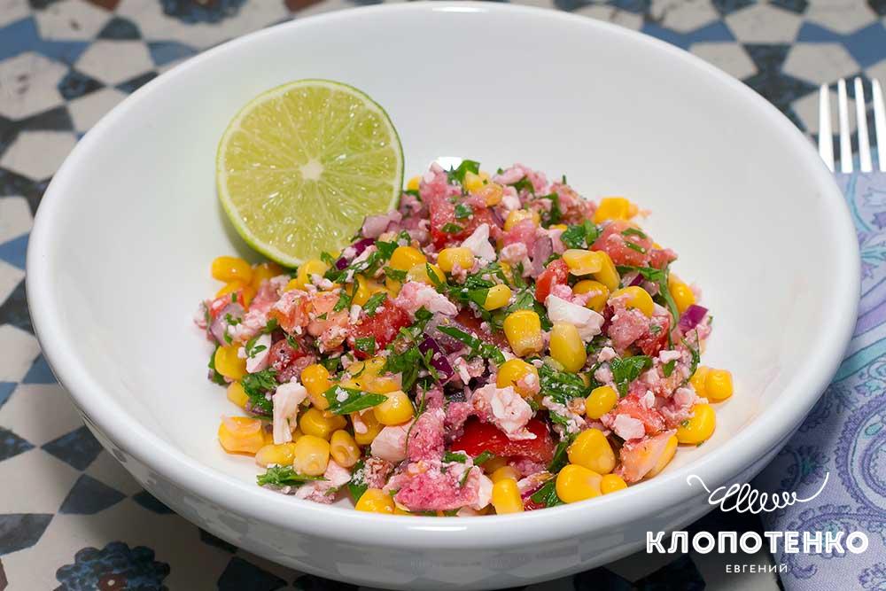 Салат с крабовыми палочками