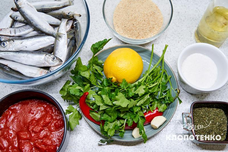 салака с панировочными сухарями