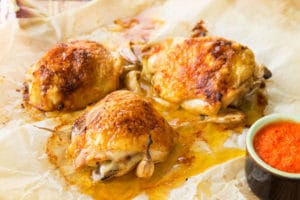 куриные бедра с харрисой