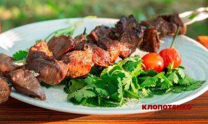 Телячий шашлик в гранатовому соку