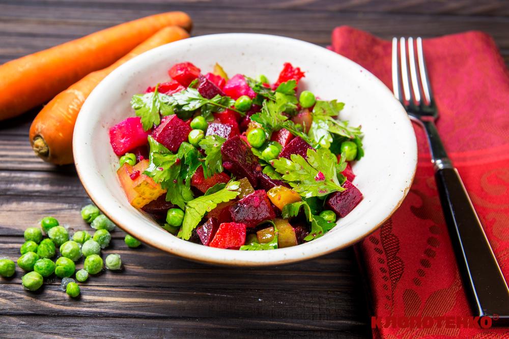 вінегрет з запечених овочів