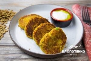 Котлети з сочевиці