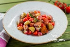 Салат із запеченою редискою
