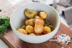 Молодой картофель в карамели