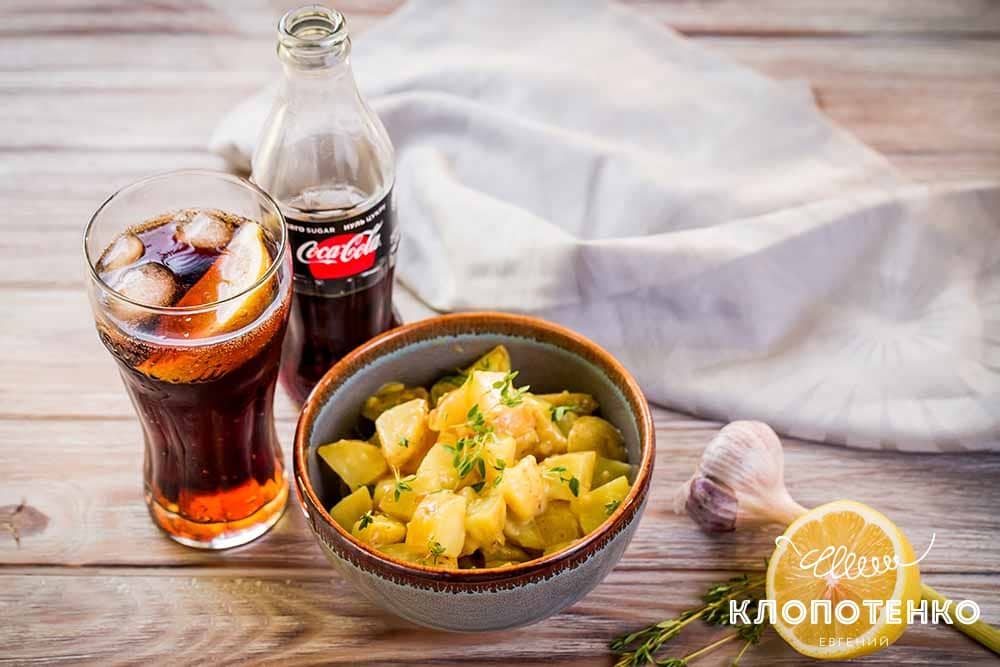 Картофельный салат с соусом айоли