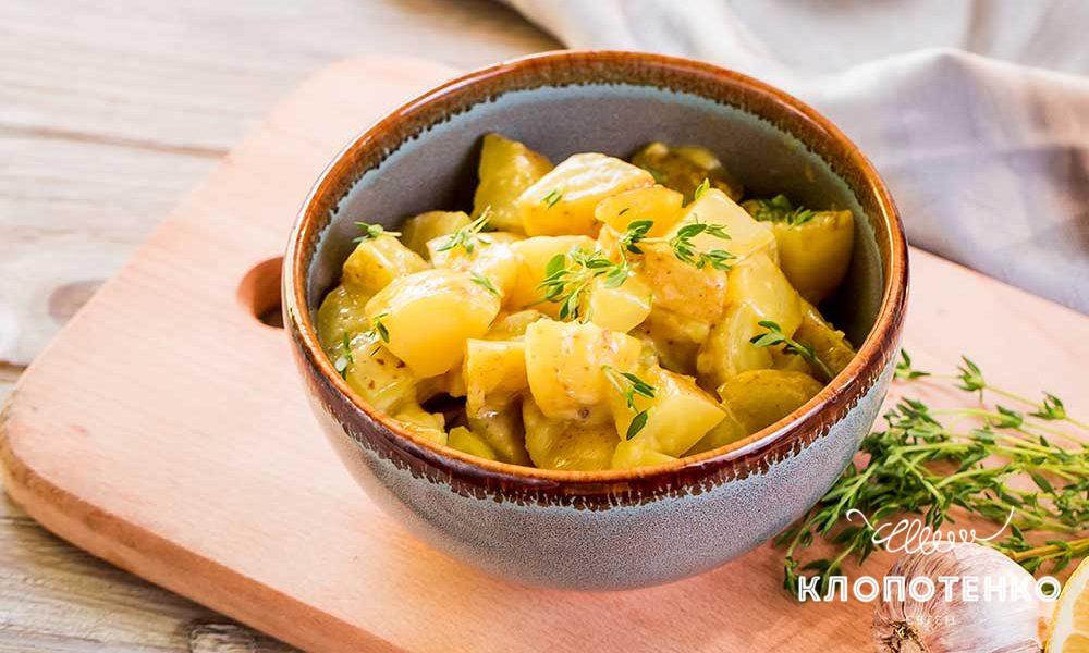 Картофельный салат с соусом айоли
