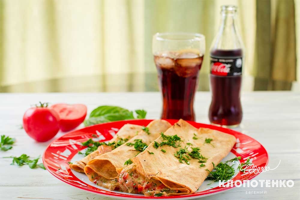 Лаваш, запечений із сиром