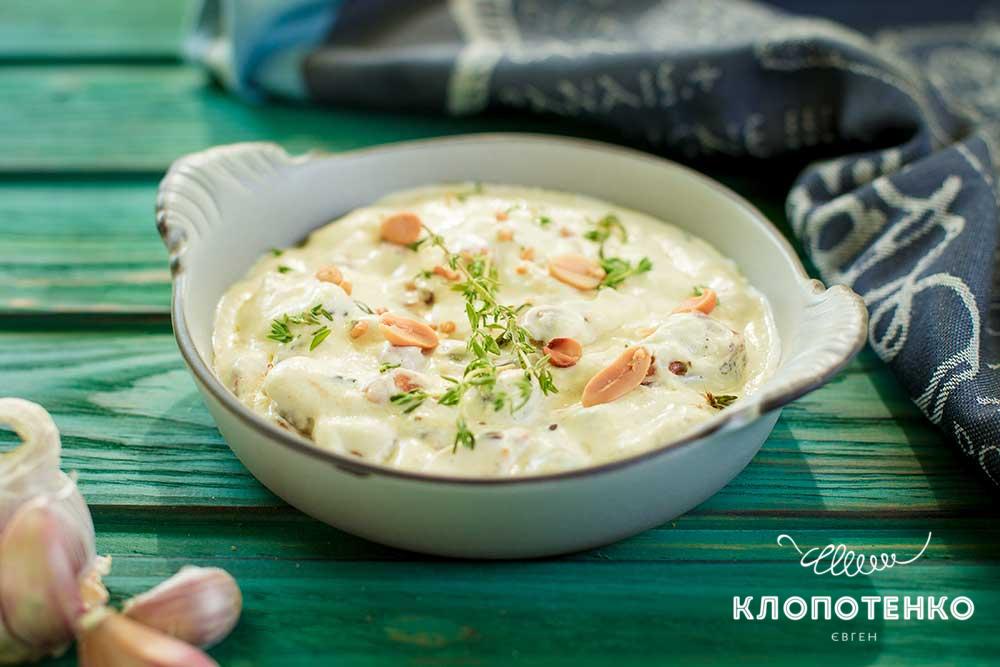 Мидии в сливочном соусе