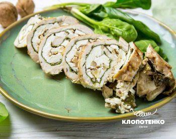 Курячий рулет з фетою