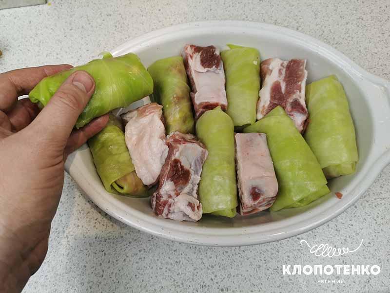 Голубцы с свиными ребрами