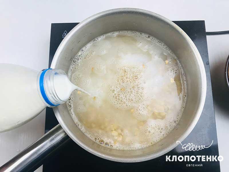 Отварите овсянку