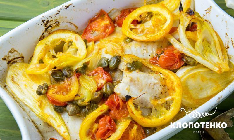 Fish with fenchel and lemon