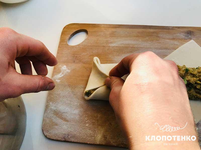 Защепите края