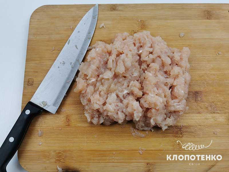 Порубите куриное филе