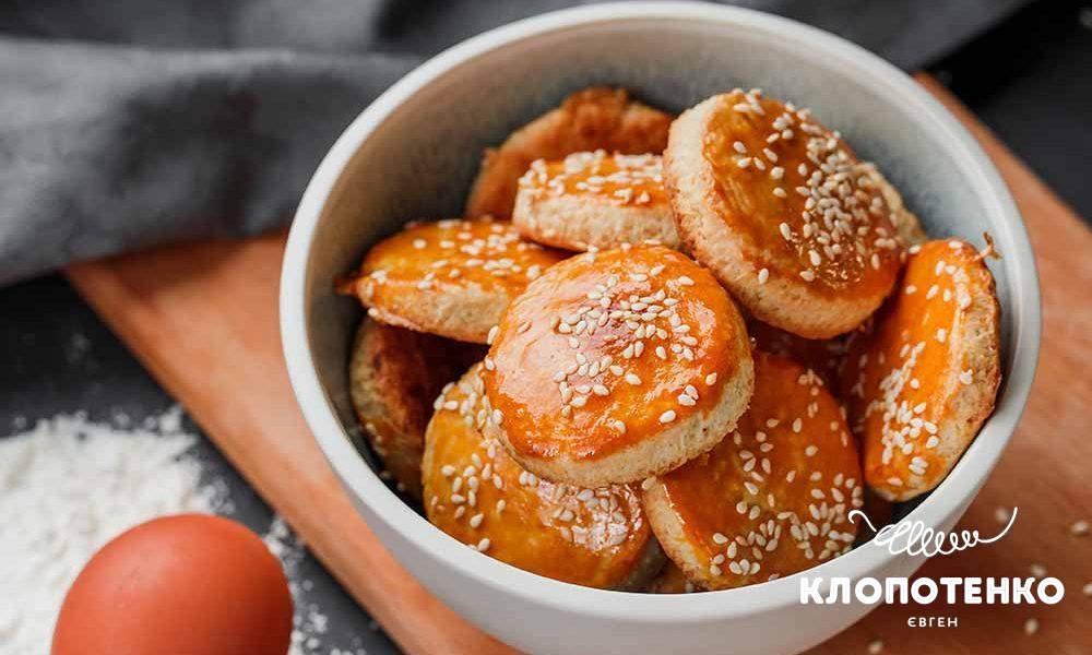 Песочное печенье с кунжутом