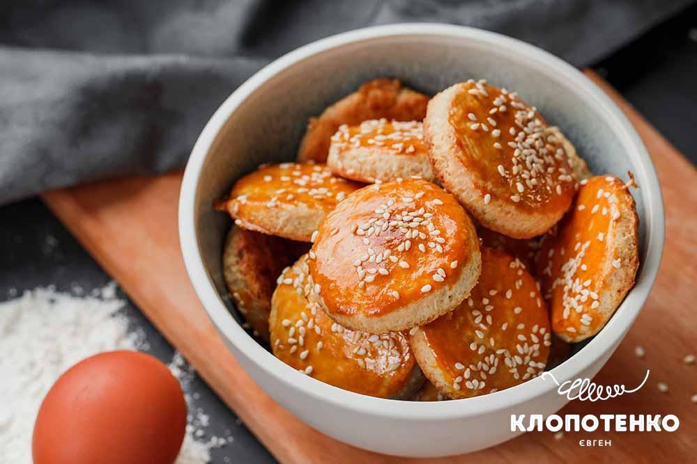 Песочное печенье с кунжутом