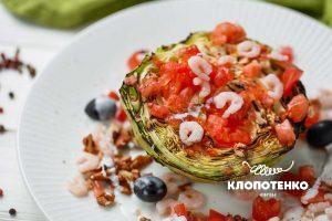 Fried young Cabbage Salad with Shrimps