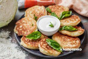 Оладьи с капустой