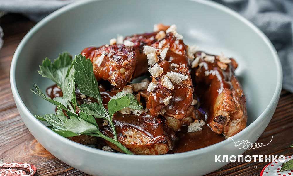 Kvas-Baked Pork Ribs
