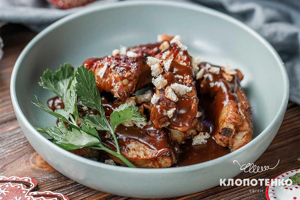 Kvas-Baked Pork Ribs