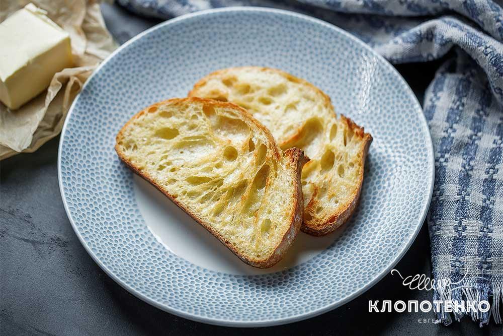 Грінки в духовці з вершковим маслом