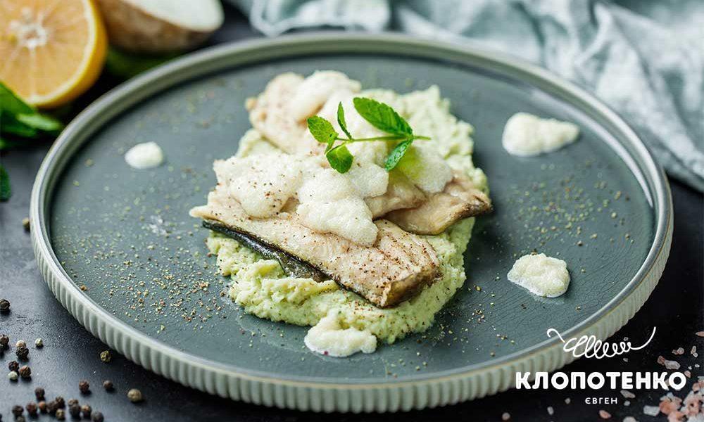 Baked Trout Fillet with Celery Puree