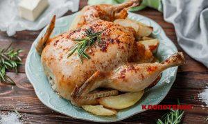 Курка запечена з топленим маслом