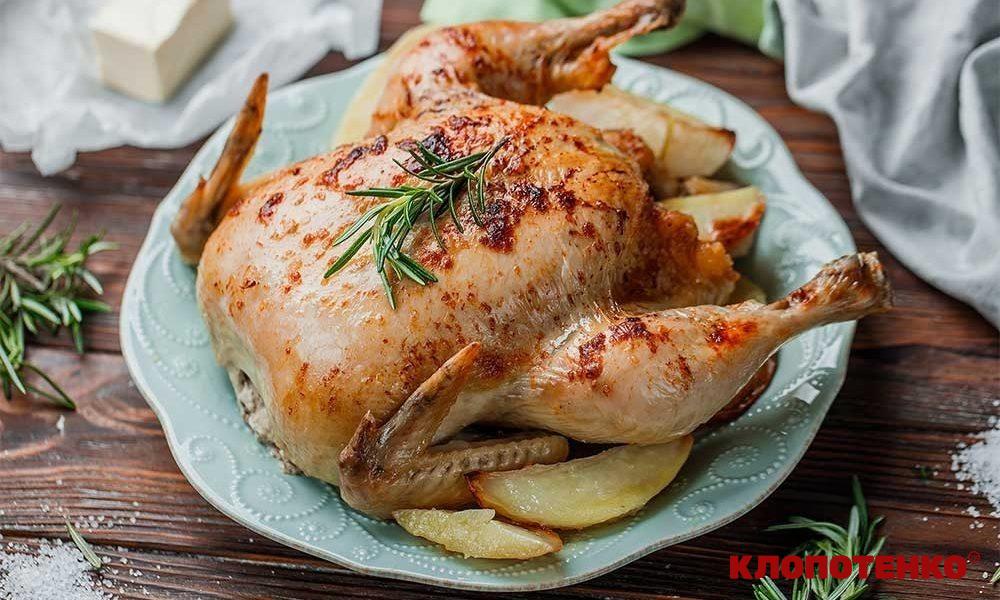 Курка запечена з топленим маслом