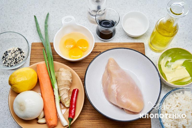 Thai-style Egg Fried Rice With Chicken