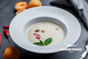 Cold apricot soup