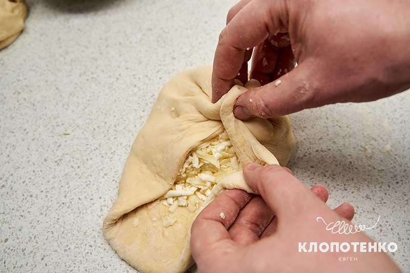 Заверните в форме мешочка