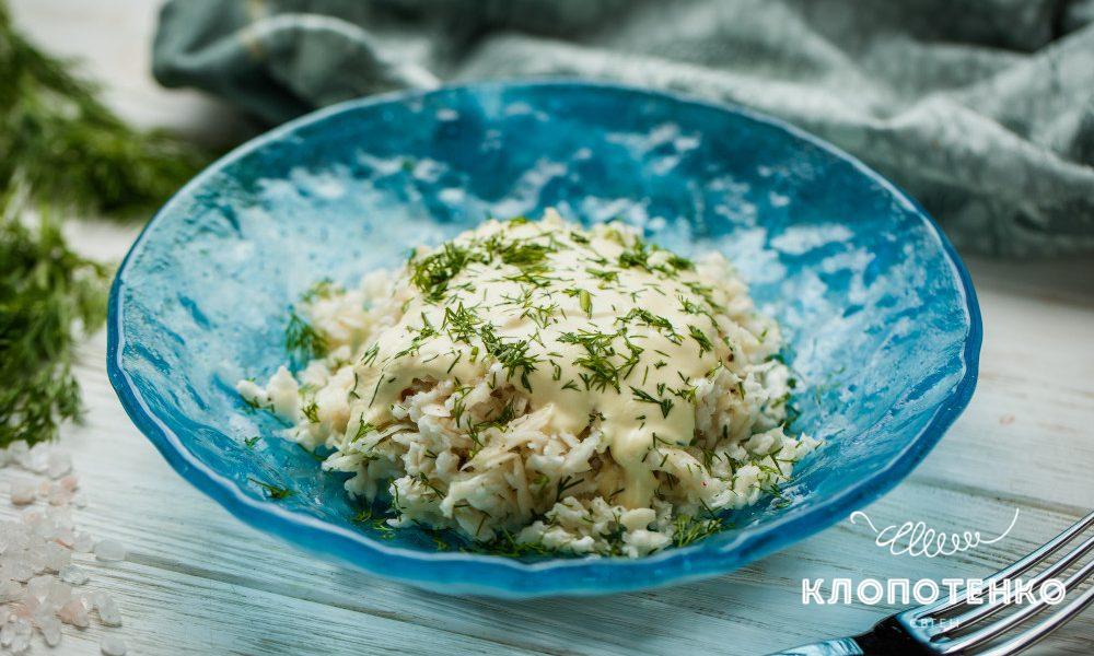 салат с редькой и сметаной