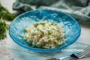 салат із редькою та сметаною