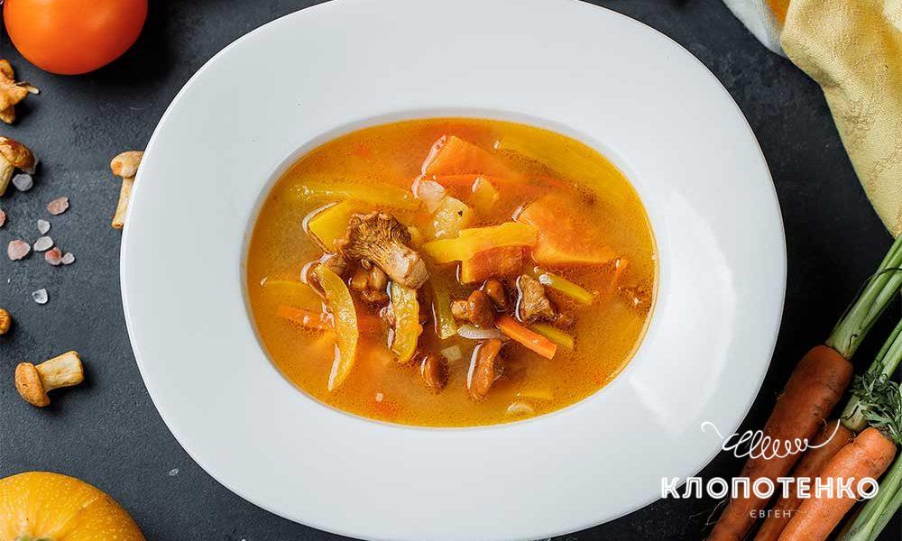 Борщ с желтой свеклой