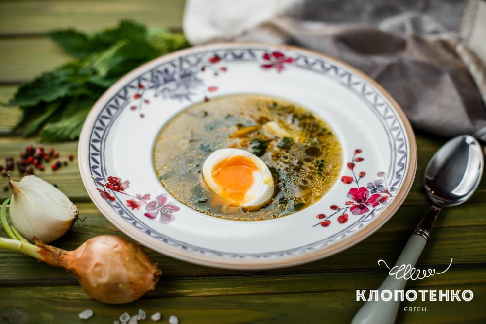 зеленый борщ