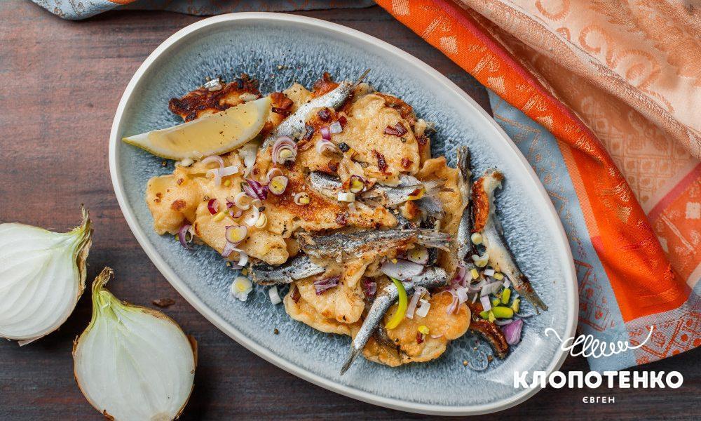 Fried sprat patties