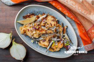 Fried sprat patties
