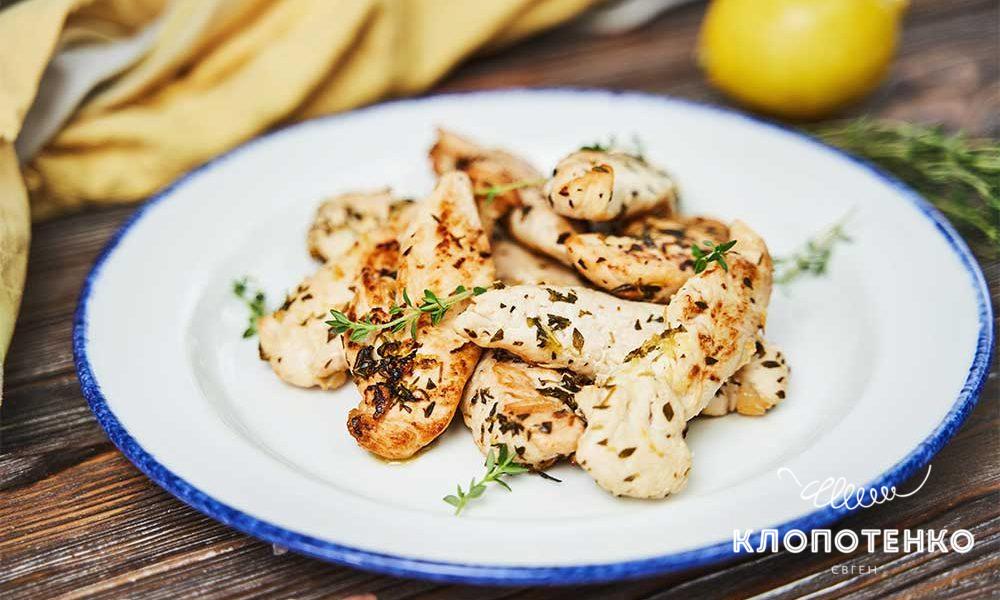 Курица с тимьяном и лимоном