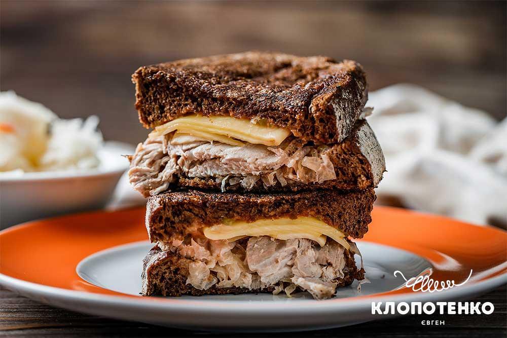 Classic Reuben sandwich
