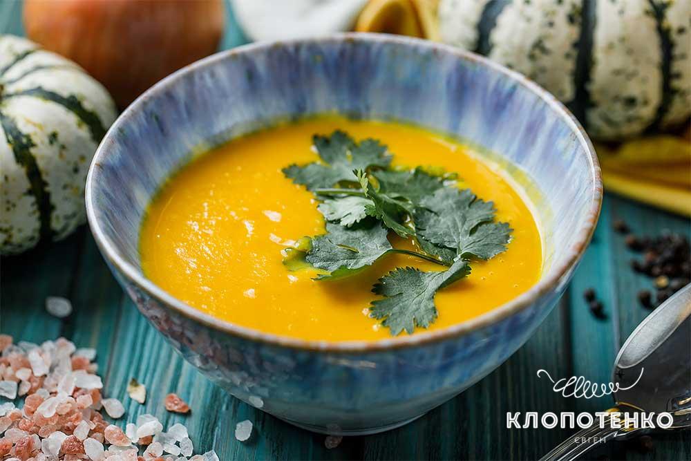Крем-суп из тыквы с кокосовым молоком