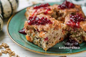 Пирог с тыквой и яблоками