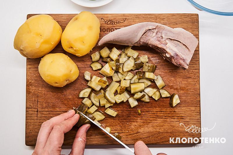 салат с языком