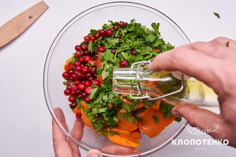 салат с тыквой и селедкой