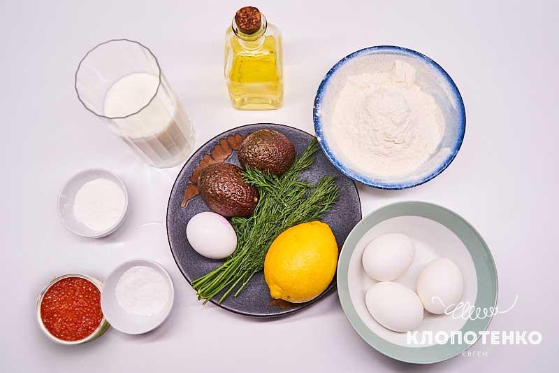 Подготовьте все ингредиенты для приготовления минипанкейков