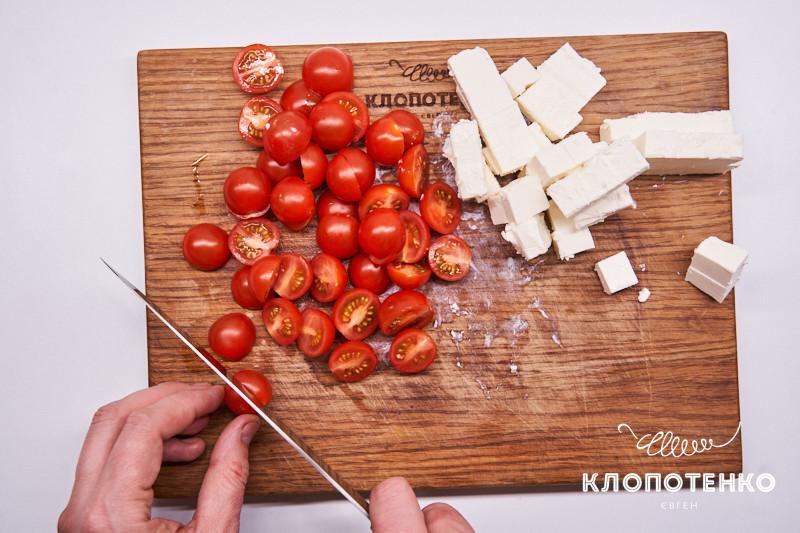 салат с чечевицей и рукколой