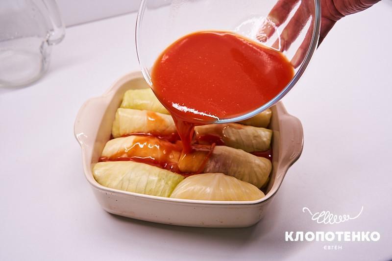 голубцы с картофельным пюре