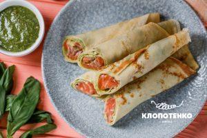 млинці з лососем