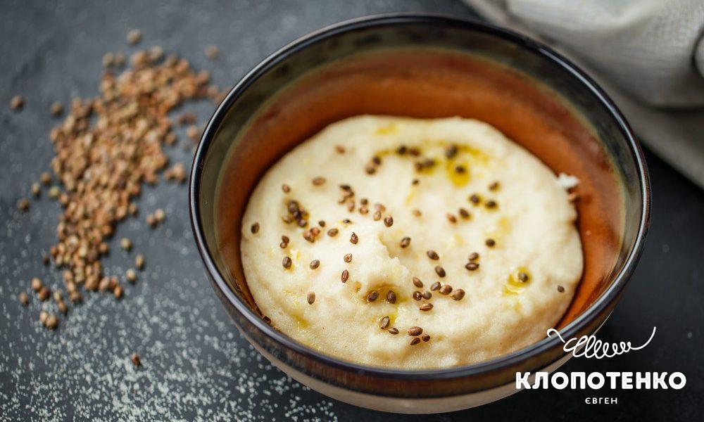 Semolina with hemp oil