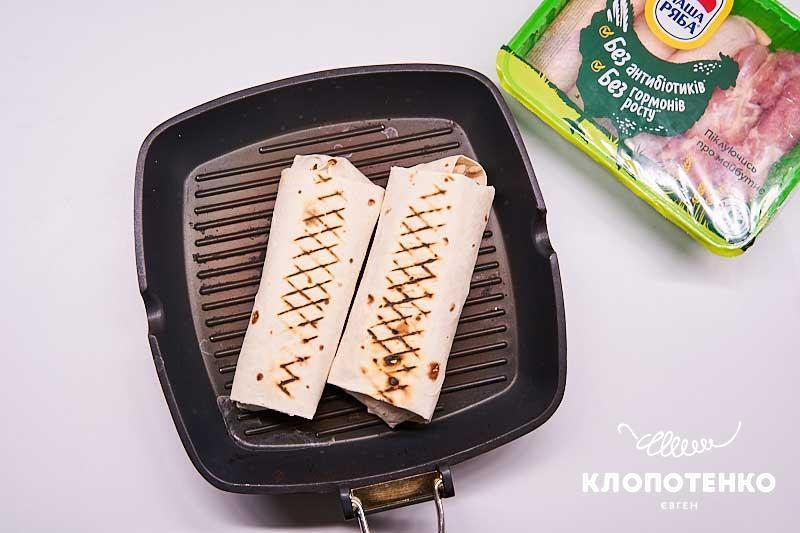 Обжарьте шаурму